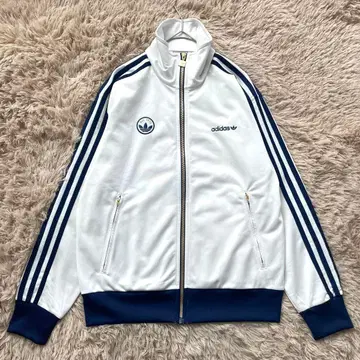adidas 트레포일 하이넥 트랙 자켓 저지 자수
