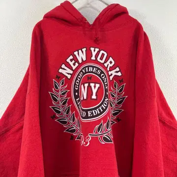 GILDAN 로고 후드티 후드 부착 트레이닝복 빨간색 레드