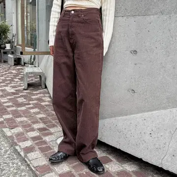 feepur 코듀로이 와이드 스트레이트 팬츠 tall
