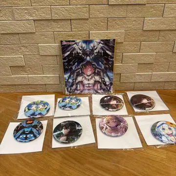 사운드 볼텍스 복권 캔뱃지 8개 세트+1개