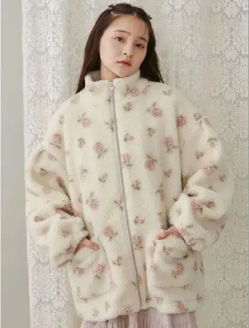 merry jenny 메리제니 flower 보아 블루종 아우터