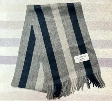 SHIPS 캐시미어 스트라이프 머플러