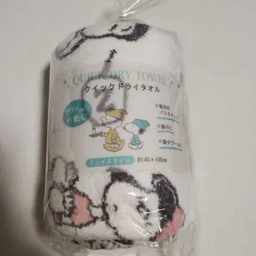 스누피 퀵 드라이 타월 약 40 x 100cm