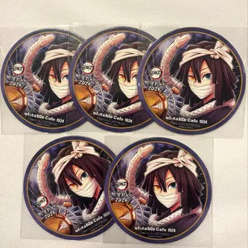 귀멸의 칼날 이구로 오바나이 5장 세트 코스터 ufotable 아와오도리