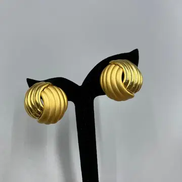 247 빈티지 Monet 골드 트위스트 디자인 스터드 귀걸이