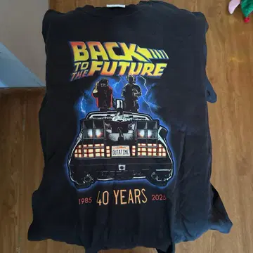 백투더퓨처 40주년 T셔츠