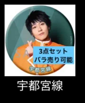 청춘철도 철라이 캔뱃지 우쓰노미야