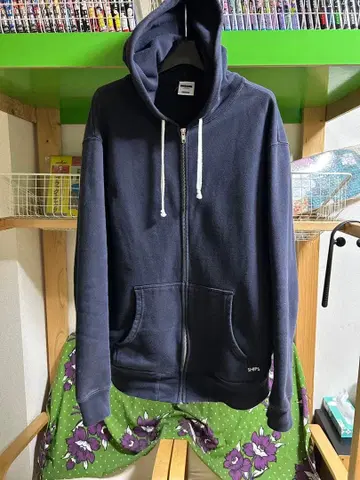 SHIPS 네이비 집업 후드티 L 사이즈