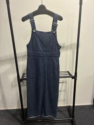 론 허먼 텐셀 데님 점퍼 드레스