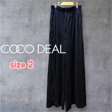 택 포함 coco deal/코코딜 허리밴딩 와이드 팬츠