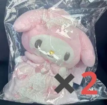 레이디 마이멜로디 봉제 인형 숄더백 2점