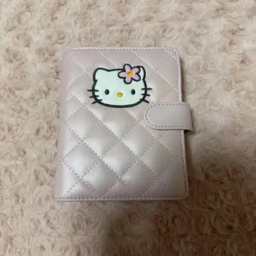 산리오 헬로키티 핑크 퀼팅 수첩 바인더 당시 헤이세이 레트로