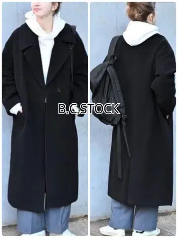 B.C STOCK 폰테토르토 멜톤 코쿤 체스터 롱 코트