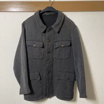 40s 동물 버튼 피케 헌팅 재킷