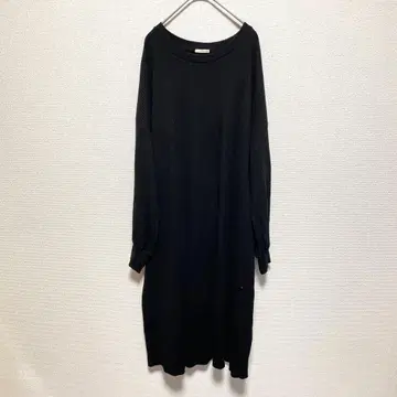 GU 블랙 리브 원피스 XXL 사이즈