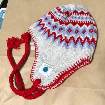 Override 이어 플랩 니트 모자