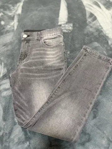 Retro Engine 그레이 데님 팬츠 L 사이즈