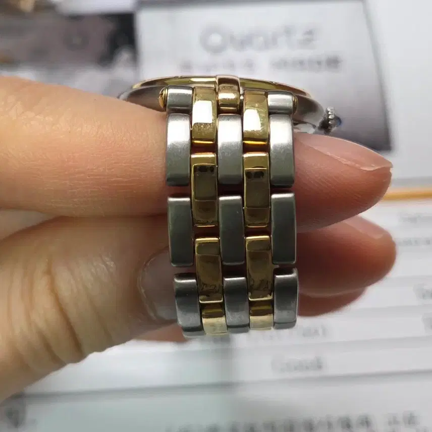 까르띠에 팬더 방돔 18K콤비 2줄버전 블루핸즈 LM 남성용 (감정서 포 사진 6