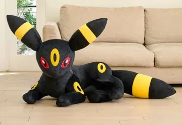 포켓몬 센터 봉제 인형 등신대 블래키 누워있는 포켓몬스터