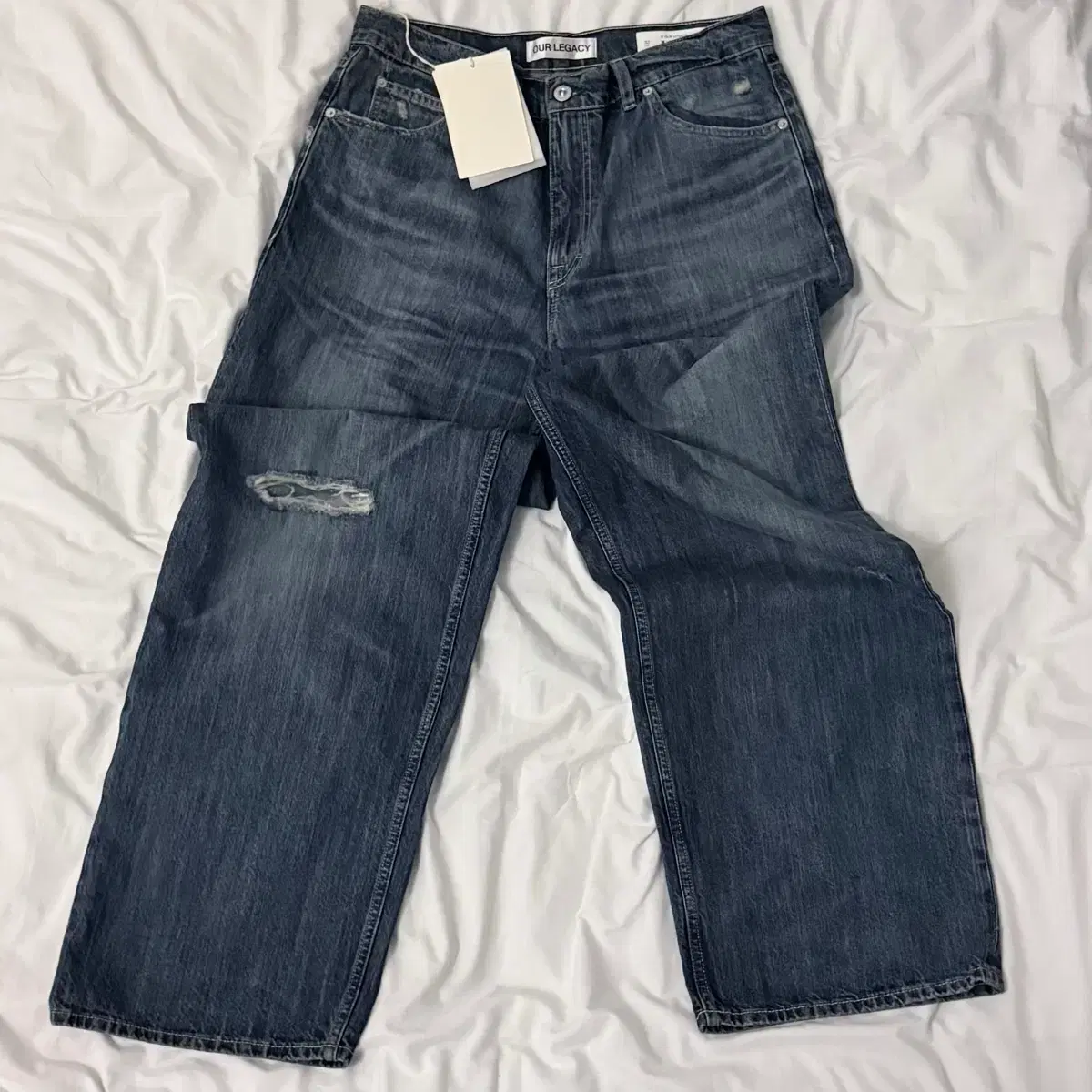 OUR LEGACY “ZIGZAG” STITCH JEANS 30 our legacy アワーレガシー