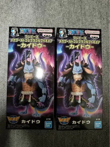 2개 세트 원피스 카이도 메가 월드 컬렉터블 피규어