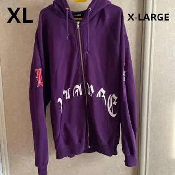 X-LARGE XL LL 후드티 남성용 엑스라지 보라색 퍼플