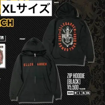 [ 미개봉 새상품 ] ELLEGARDEN 후드티 BLACK XL 사이즈