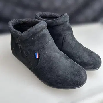 ELLE 블랙 스웨이드 숏부츠 24.5cm