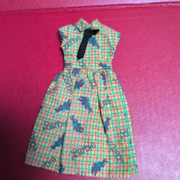 제니 타카라 바비 체크 무늬 드레스