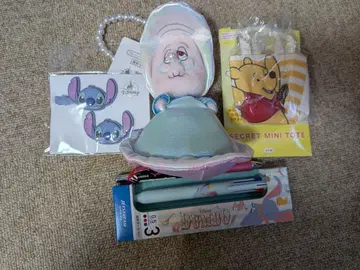 디즈니 스토어 플러시 키체인 앞머리 핀 볼펜