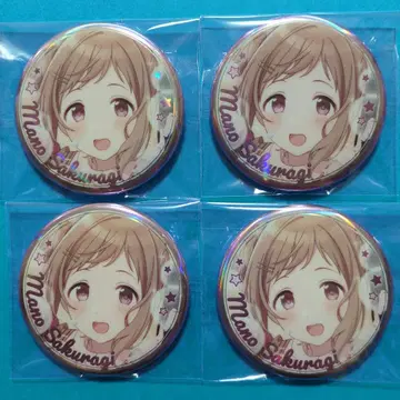 아이돌 마스터 샤이니 컬러즈 사쿠라기 마노 요미우리랜드 오로라 캔뱃지