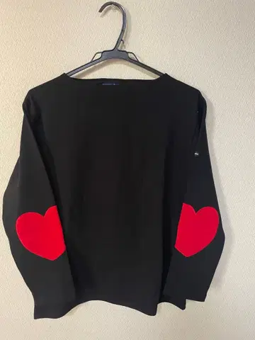 Saint James 웨쌍 하트 엘르보 패치 블랙 T3