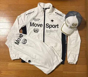 화이트 이나즈마 DESCENTE Move Sport 저지 세트 데상트
