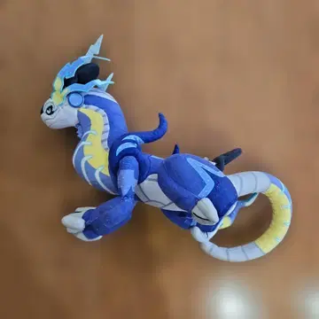 포켓몬 미라이돈 새상품급 봉제 인형 파랑과 옐로우 컬러