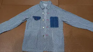 슈가케인 스트라이프 데님 자켓