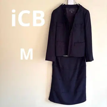 iCB 아이씨비 블랙 포멀 슈트 스커트 자켓 블랙 M