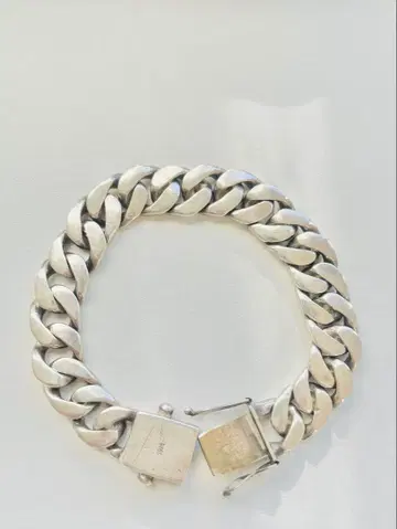 S925 실버 체인 팔찌 약 23cm, 78gm