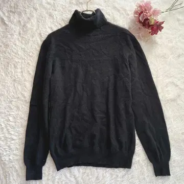 미엘 콩테포라리 스탯 터틀넥 스웨터 캐시미어 블랙