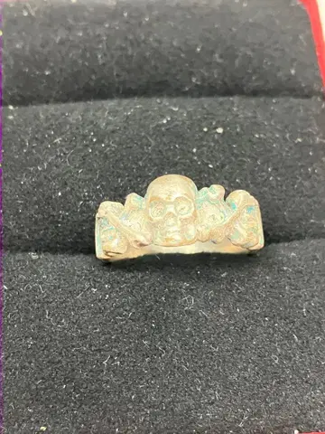 1939's 독일 국방군 장갑 사단 당시 물건 스컬 반지 빈티지