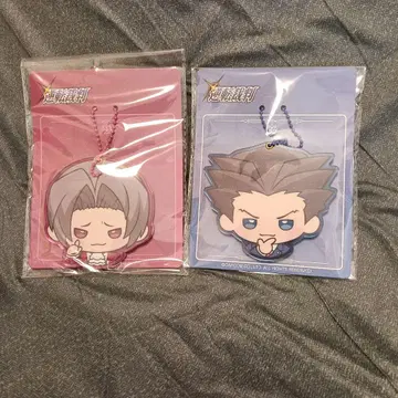 역전재판 핸드 미러 키링 나루호도 류이치 미츠루기 레이지