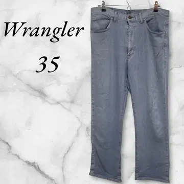 랭글러 데님 팬츠 스트레이트 데님 35 라이트 블루