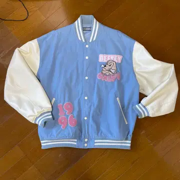 GALFY 바시티 자켓 스카이블루