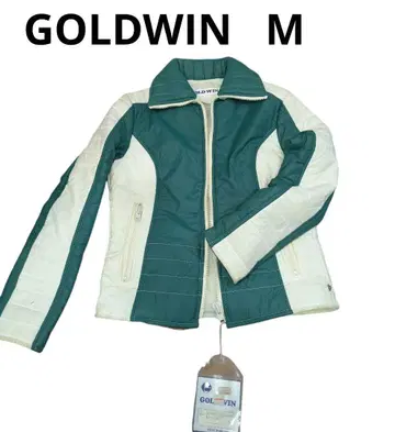 새상품 GOLDWIN 그린 화이트 점퍼 M 쇼와 스키웨어
