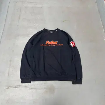 90s FUBU 로고 와펜 BBOY 맨투맨 트레이닝복 네이비