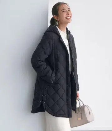 [ UNFILO x TAION ] 퀼팅 다운 자켓 M 네이비