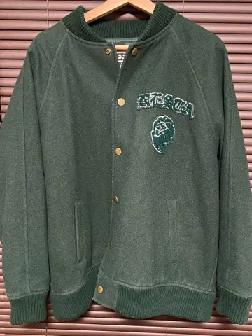 NESTA 다크 그린 바시티 자켓