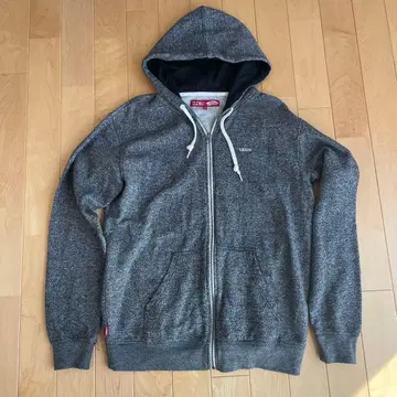Vans 풀 집업 후드 부착 후드티 M 그레이