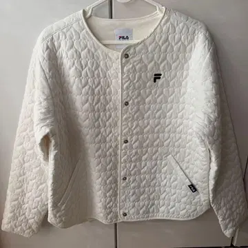 휠라 하트 퀼팅 자켓