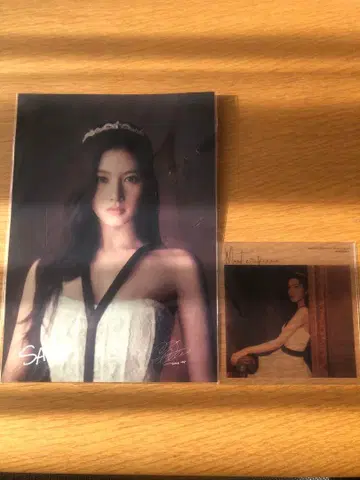 TWICE 사나 사인 포함 포토 카드