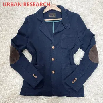 새상품급 어반 리서치 테일러드 자켓 니트 네이비 싸개 버튼 M